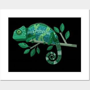 Funny Chameleon Posters and Art